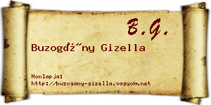 Buzogány Gizella névjegykártya